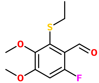 (image for) MC017551 2-(Ethylsulfanyl)-6-fluoro-3,4-dimethoxybenzaldehyde